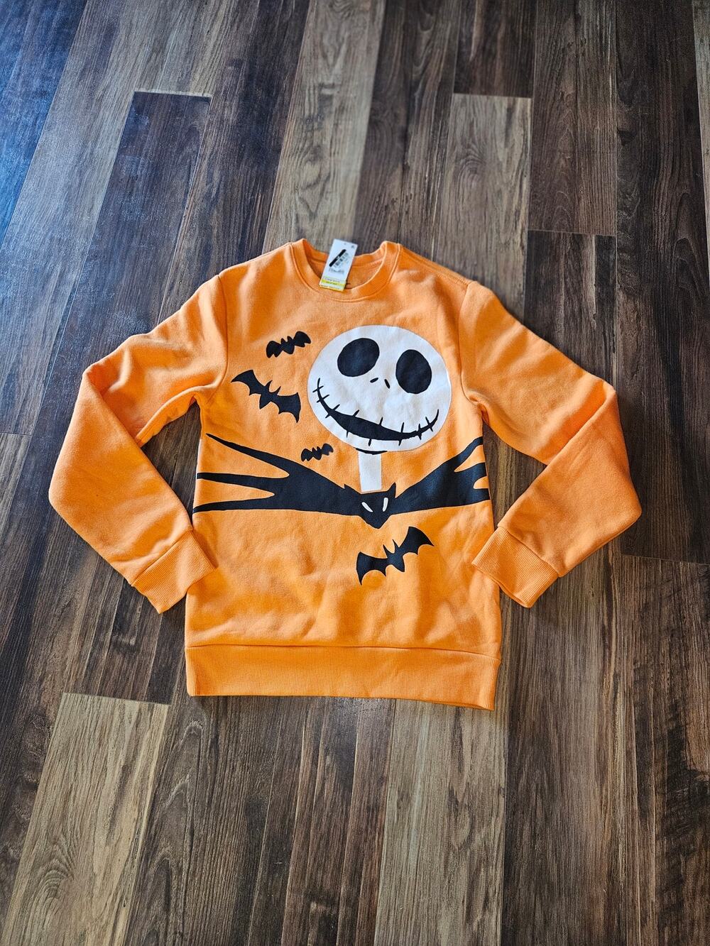Adult The Nightmare Before Christmas Jack Skellington Crewneck Sweatshirt NWT